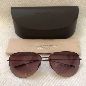 Oliver Peoples “Strummer” Aviator Sunglasses